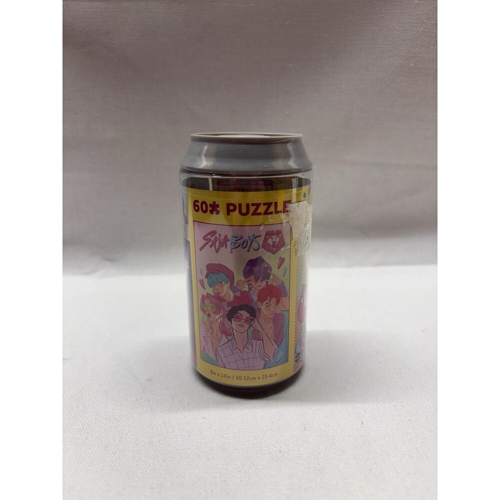 KPop Demon Hunters Saja Boys Soda Pastel Puzzle 60pc Can Buffalo Games NEW